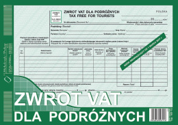 180-1U Zwrot VAT dla podróżnych