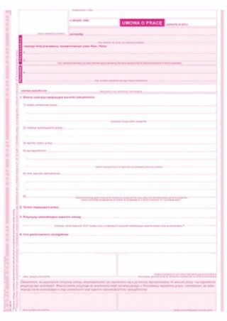 500-1N Umowa o pracę