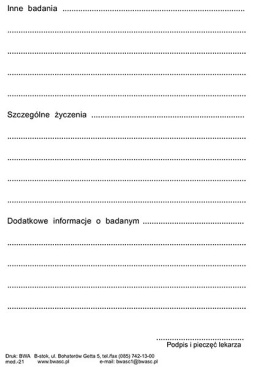 Skierowanie do laboratorium A6/100