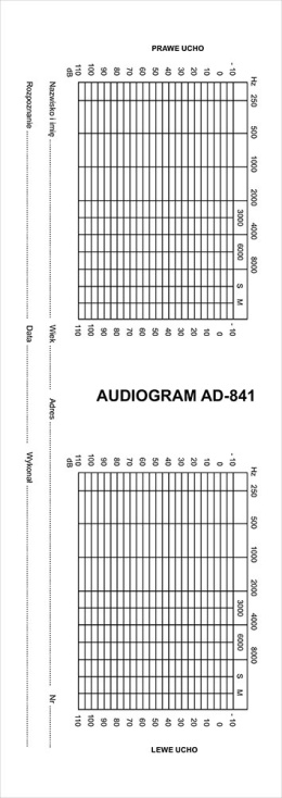 Audiogram AD-841 1/2 A4/100 (Pion)