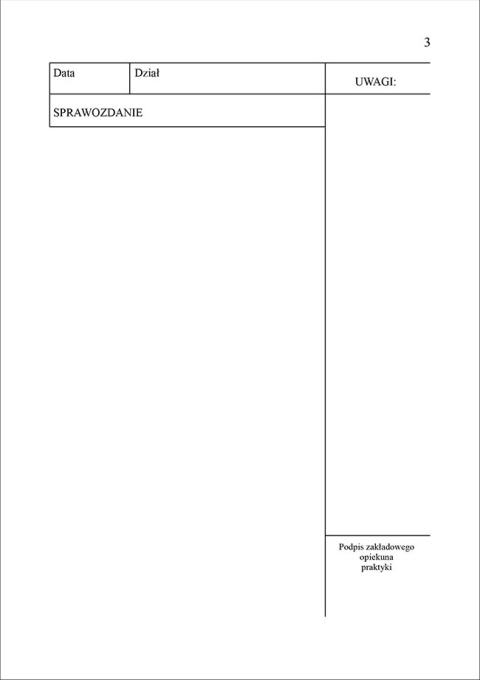 Dziennik praktyki zawodowej A5