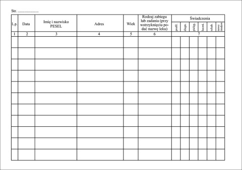 Książka pracy pielęgniarski środowiskowo-rodzinnej A5 (Poziom)