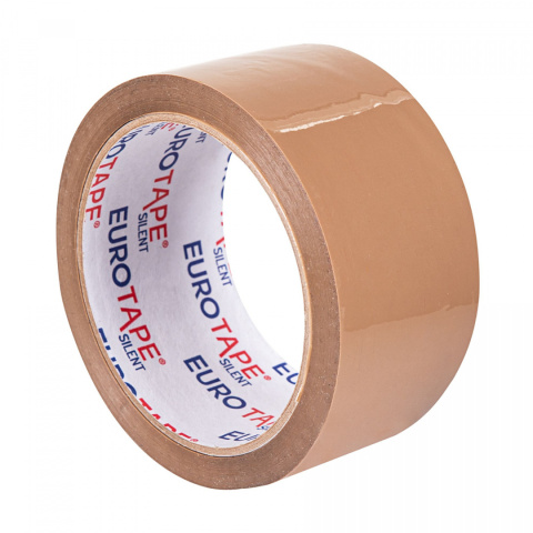 Brązowa taśma pakowa akryl cicha 48/54m