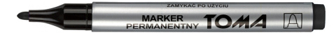 MARKER permanentny TOMA, czarny (TO-090SET10CZ)