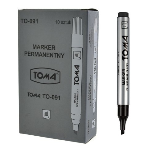 MARKER permanentny TOMA, czarny (TO-091)