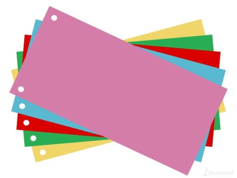 Przekładki do segregatora 1/3 A4 mix kolorów