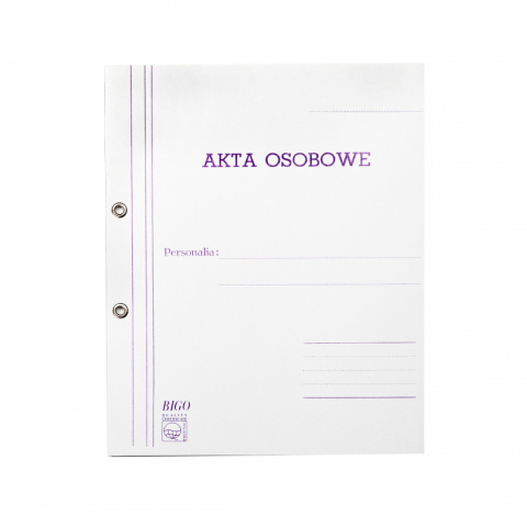 Teczka akt osobowych oczkowa Bigo