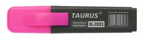 ZAKREŚLACZ TAURUS, ŚCIĘTA KOŃCÓWKA - RÓŻOWY