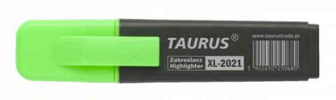 ZAKREŚLACZ TAURUS, ŚCIĘTA KOŃCÓWKA - ZIELONY