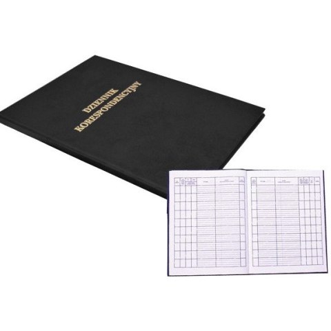 DZIENNIK KORESPONDENCYJNY A4/192K CZARNY