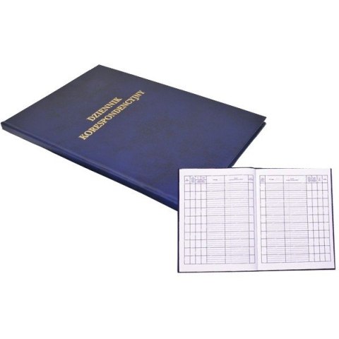 Dziennik korespondencyjny A4 96 kartek granatowy