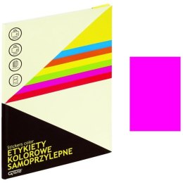 ETYKIETY A4 GRAND 210mm*297mm RÓŻOWE (25)