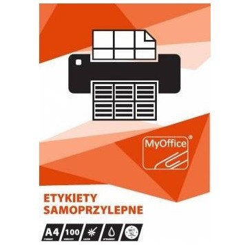 Etykiety MyOffice A4 105x74mm białe (100)