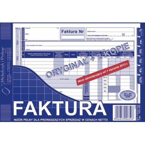 FAKTURA VAT A5 (O+2K)