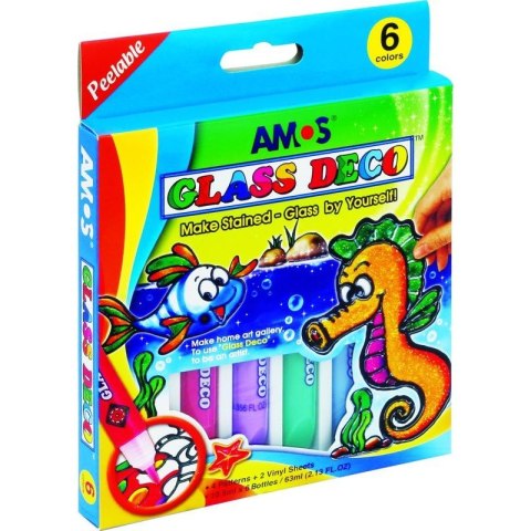 FARBY WITRAŻOWE AMOS 10,5ml*6 KOLORÓW