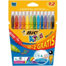 Flamastry BiC Kids Kid Couleur 12 kolorów