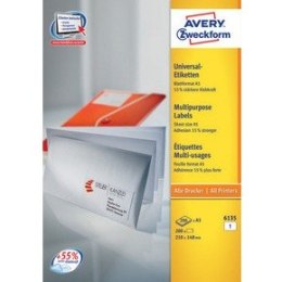 ETYKIETY A5 AVERY 210*148mm BIAŁE (200)