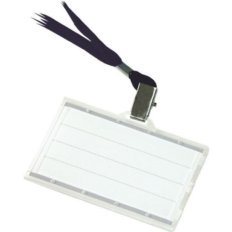 Identyfikator Donau 85x50mm z taśmą czarną