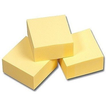 KARTECZKI ESSELTE 75x75mm ŻÓŁTE (100)