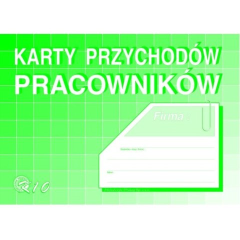 KARTY PRZYCHODÓW PRACOWNIKÓW A5