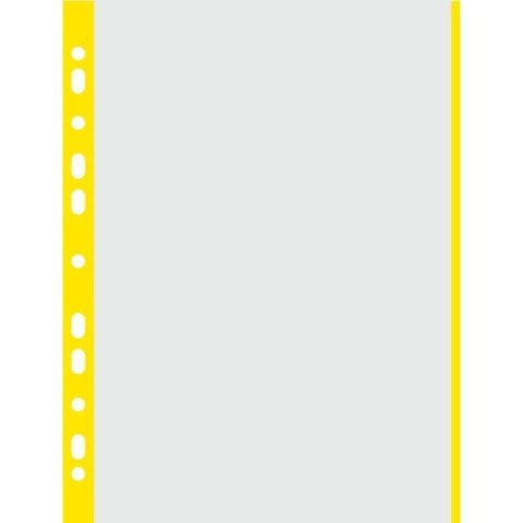 Koszulki Donau A4/40µm (brzeg żółty) groszkowe (100)