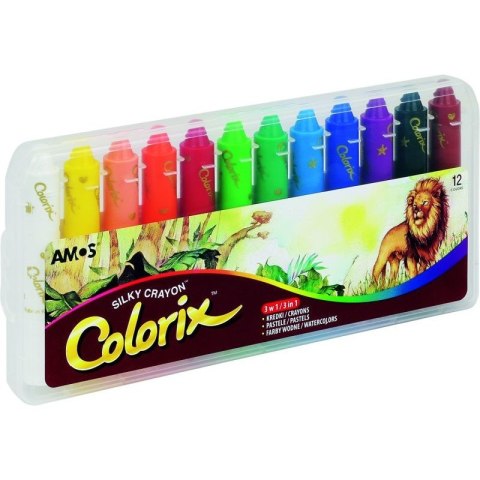 KREDKI ARTYSTYCZNE AMOS COLORIX 12 KOLORÓW