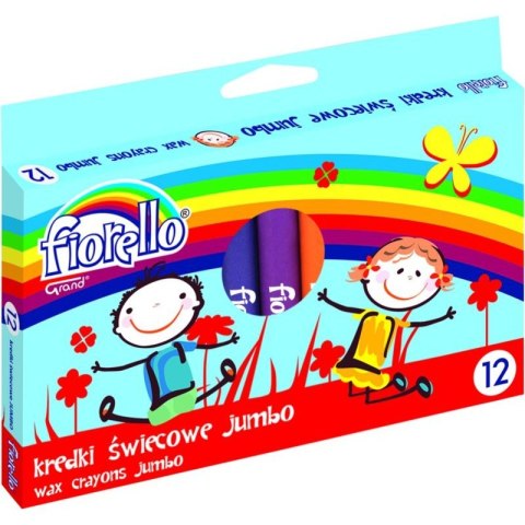 KREDKI ŚWIECOWE FIORELLO JUMBO 12 KOLORÓW