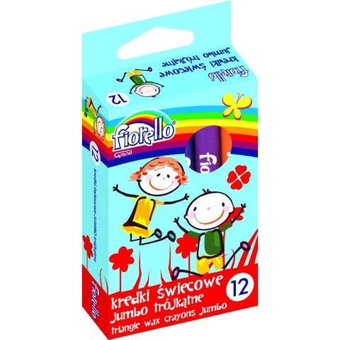 KREDKI ŚWIECOWE FIORELLO JUMBO 12 KOLORÓW