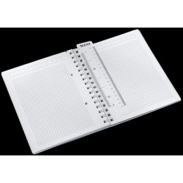 Kołonotatnik Leitz Wow A5/80k kratka niebieski