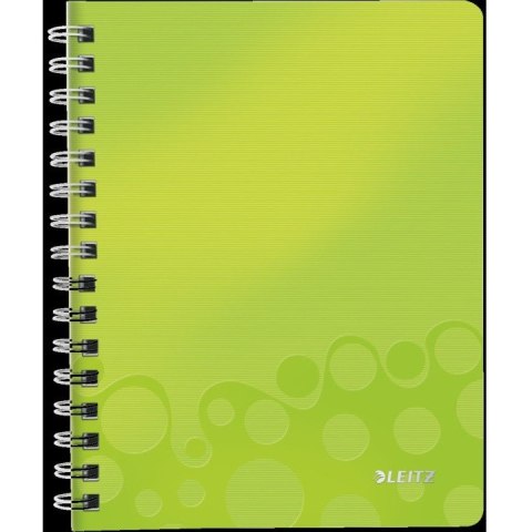 Kołonotatnik Leitz Wow A5/80k kratka zielony