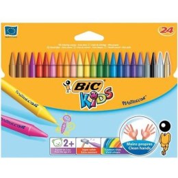 Kredki świecowe BiC Kids Plastidecor 24 kolory