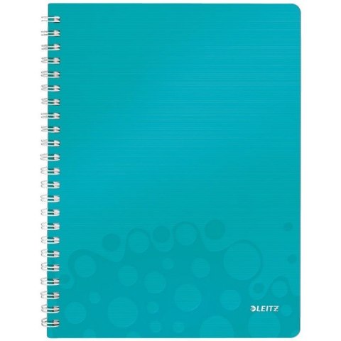 KOŁONOTATNIK LEITZ WOW A4/80K KRATKA TURKUSOWY