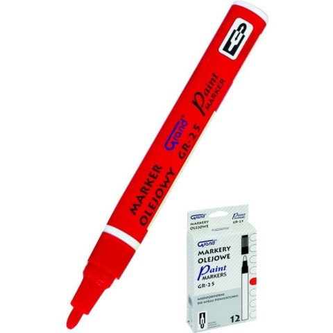 MARKER OLEJOWY GRAND CZERWONY