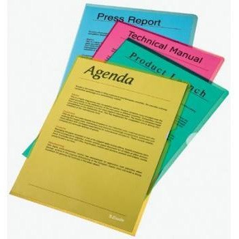 OFERTÓWKI ESSELTE "L" A4/115µm GROSZKOWE CZERWONE (25)