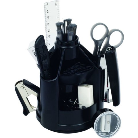 PRZYBORNIK NA BIURKO EAGLE 730 + WYPOSAŻENIE CZARNY