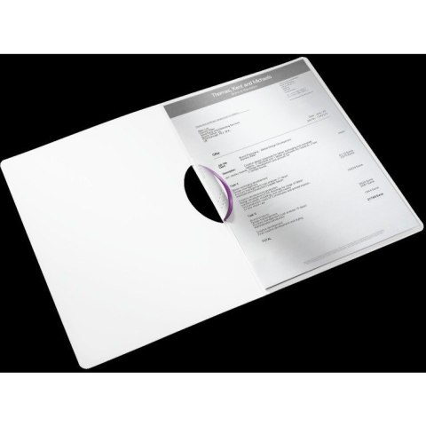 Skoroszyt z klipsem Leitz Wow A4 30k fioletowy