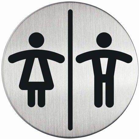 TABLICZKA "WC DAMSKE/MĘSKIE"