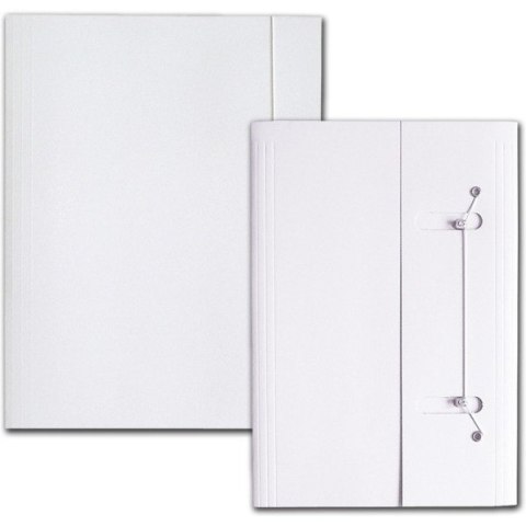 TECZKA KARTONOWA Z GUMKĄ A4 350g BIAŁA