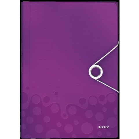 TECZKA LEITZ WOW 6 PRZEGRÓDEK FIOLETOWA