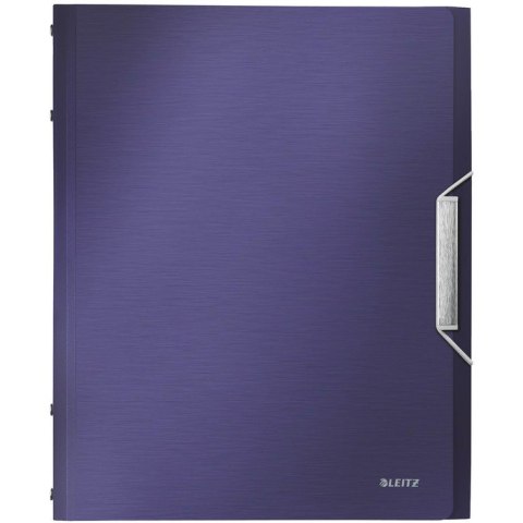 TECZKA Z GUMKĄ LEITZ STYLE 12 PRZEKŁADEK BŁĘKITNA