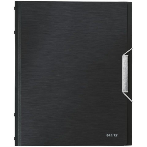 TECZKA Z GUMKĄ LEITZ STYLE 12 PRZEKŁADEK CZARNA