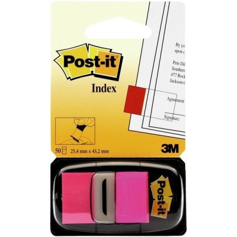 ZAKŁADKI POST-IT 25*43mm RÓŻOWE (50)