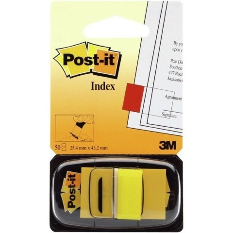 ZAKŁADKI POST-IT 25*43mm ŻÓŁTE (50)