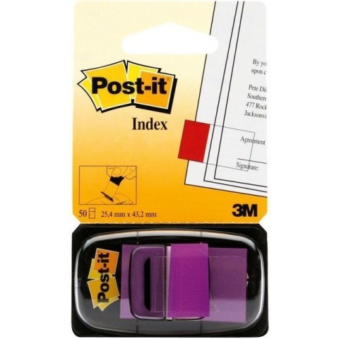 ZAKŁADKI POST-IT 25*43mm PURPUROWE (50)