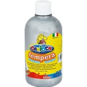 Farba tempera Carioca 500ml srebrna