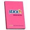 KARTECZKI STICK'N 51*76mm RÓŻOWE NEON (100)