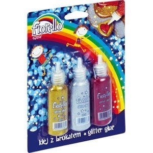 KLEJ Z BROKATEM FIORELLO 20ml*3 KOLORY