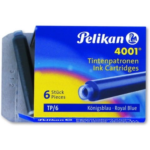 Naboje do pióra wiecznego krótkie czerwone PELIKAN