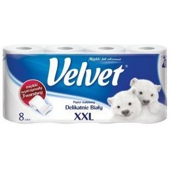 Papier toaletowy Velvet Delikatnie biały (8+2)