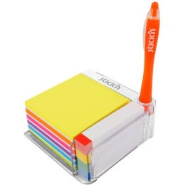 PRZYBORNIK NA BIURKO STICK'N Z KARTECZKAMI I ZAKŁA